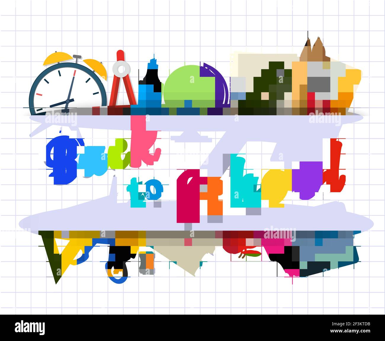 Back to school background with supplies tools Stock Vector Image & Art ...