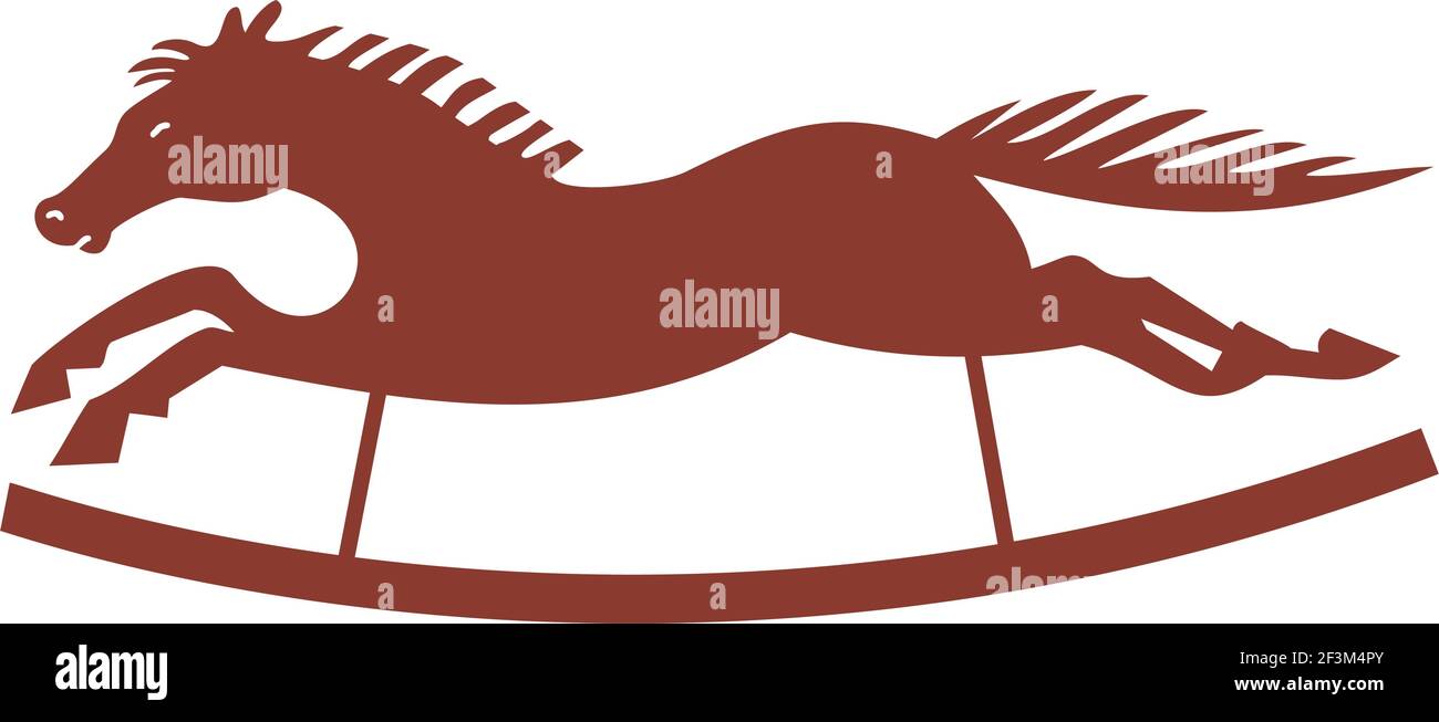 Rocking horse toy Stock Vector
