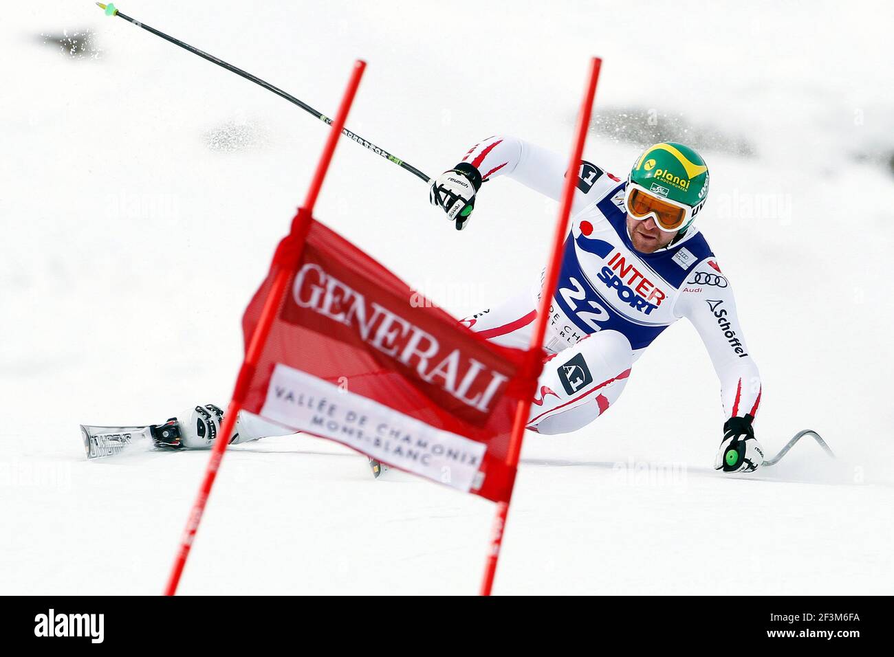 ALPINE SKIING - WORLD CUP 2010/2011 - CHAMONIX (FRA) - 28/01/2011 - PHOTO : GERARD BERTHOUD / DPPI - TRAINING MEN DOWNHILL - Klaus KROELL (AUT) Stock Photo