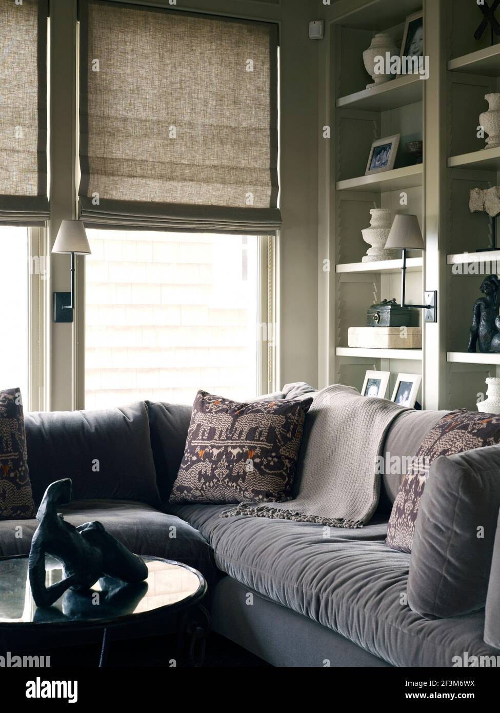 Library sitting room in beach house in Campo Cove in Loma Linda