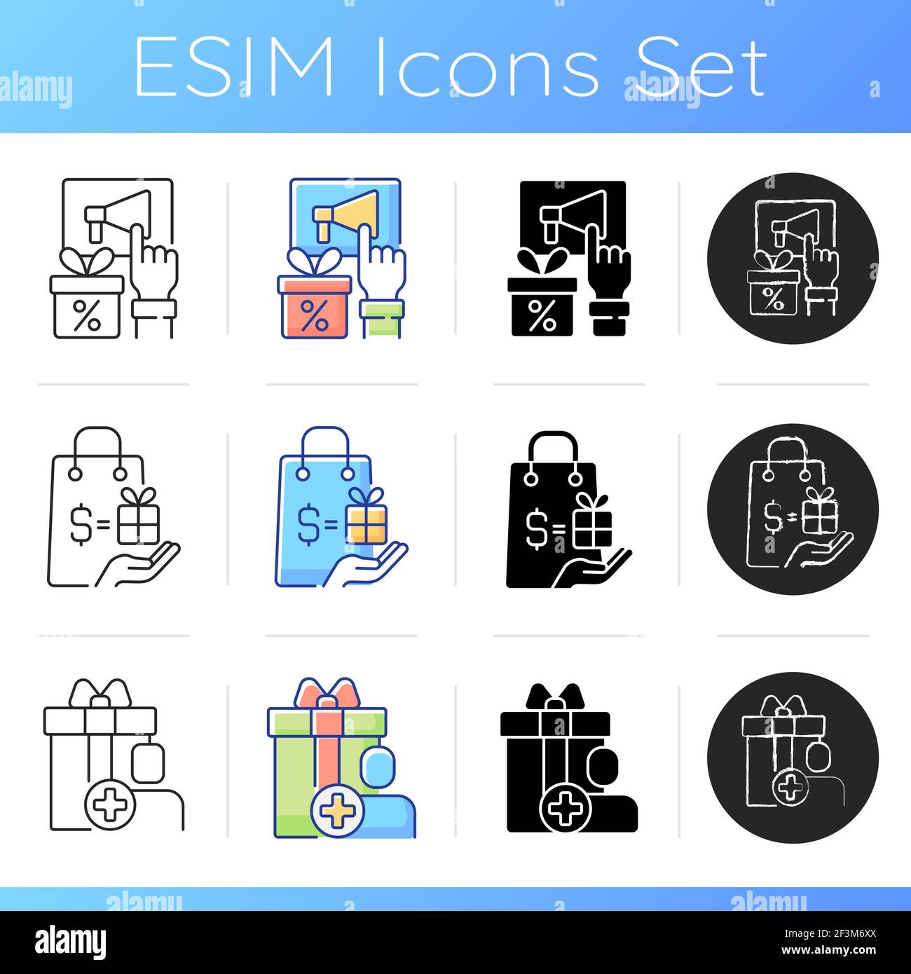 Loyalty program icons set Stock Vector Image & Art - Alamy