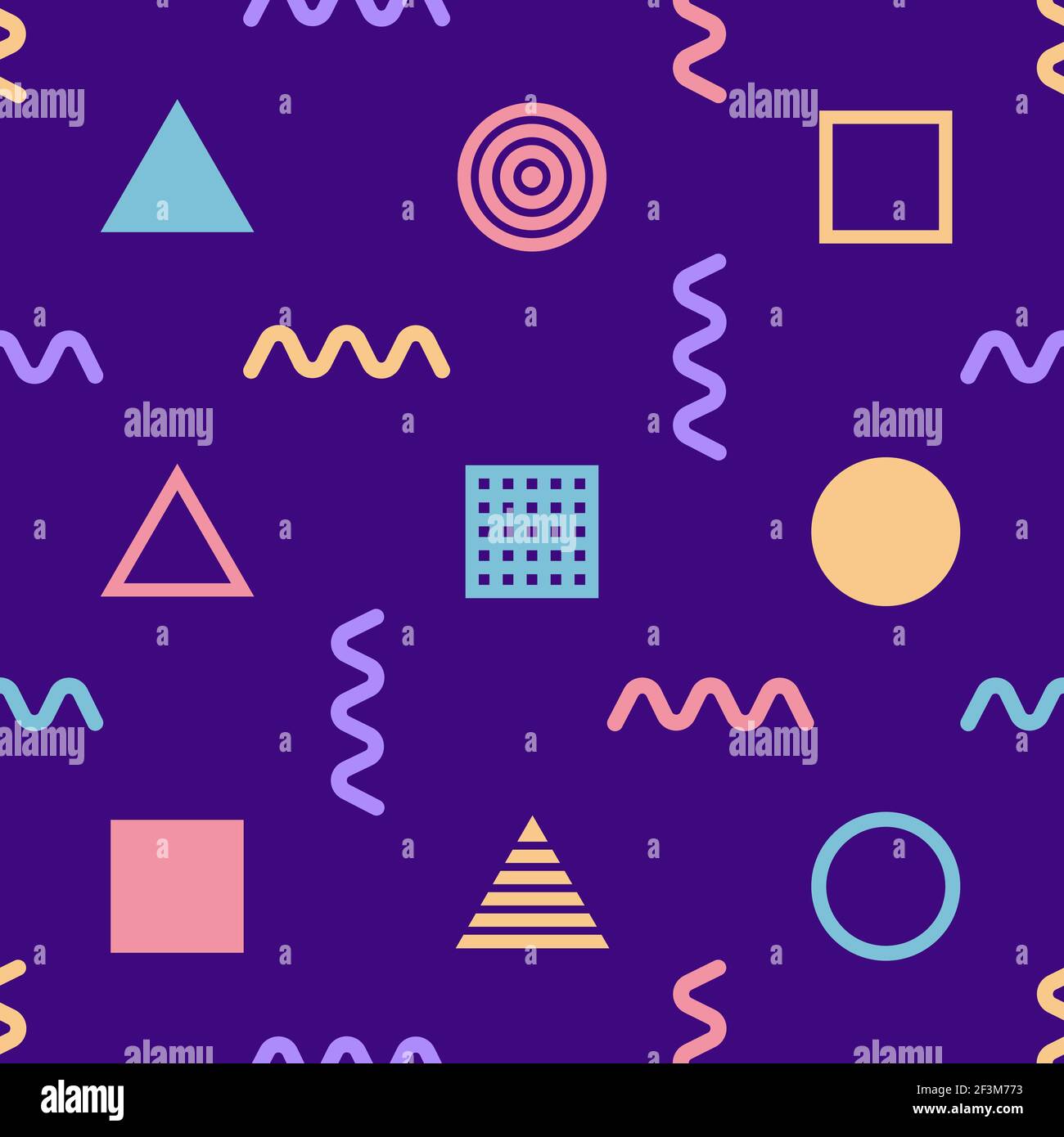 Memphis wallpaper vector hi-res stock photography and images - Alamy