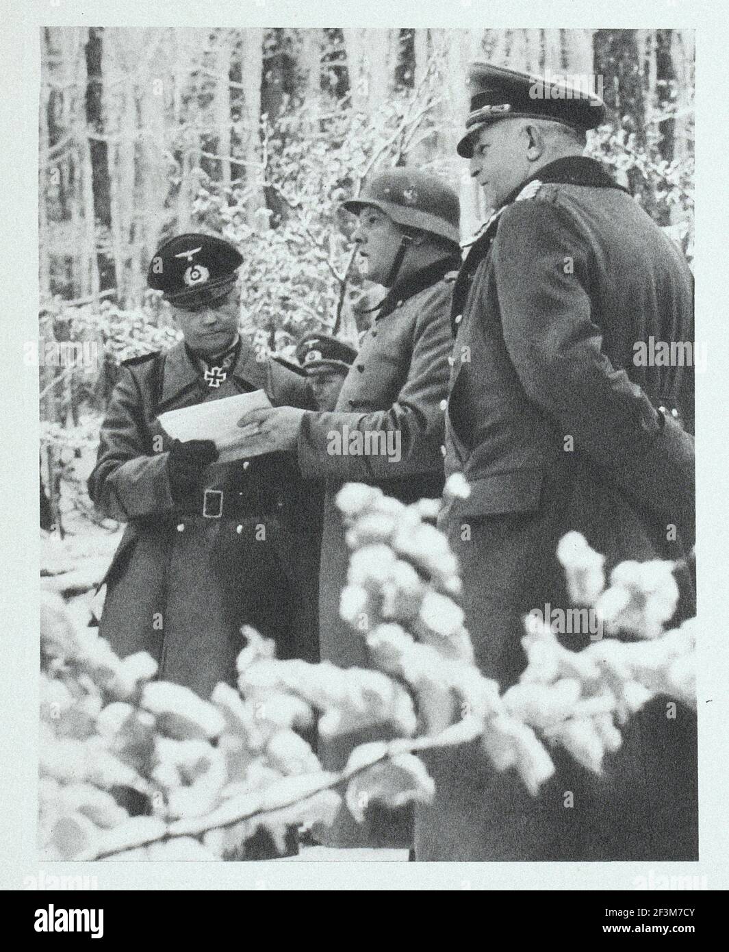 World War II period from German propaganda news. Operation Weserübung ( Norwegian Campaign). 1940 Stock Photo
