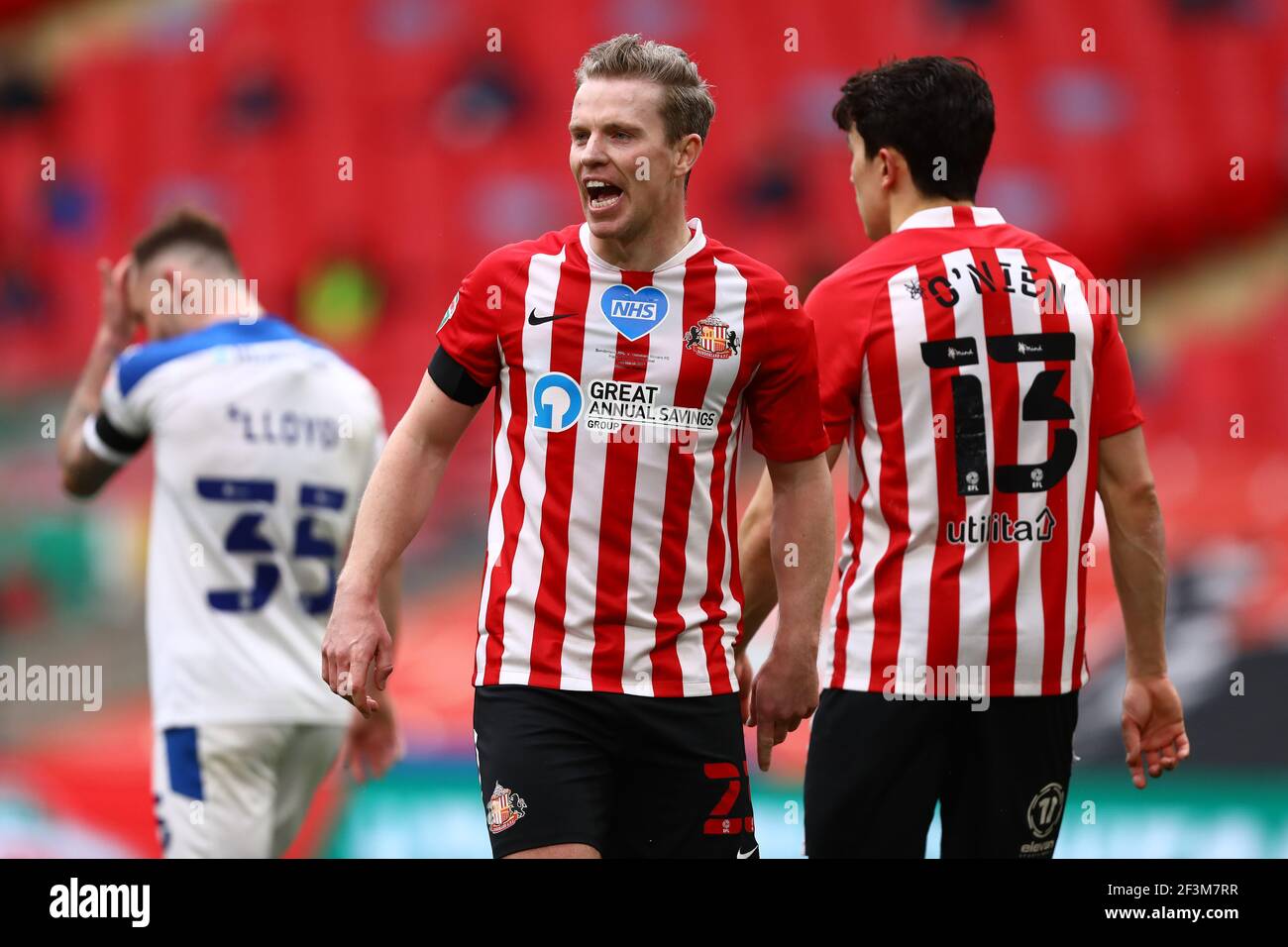 Grant Leadbitter of Sunderland Sunderland v Tranmere Rovers, EFL Papa