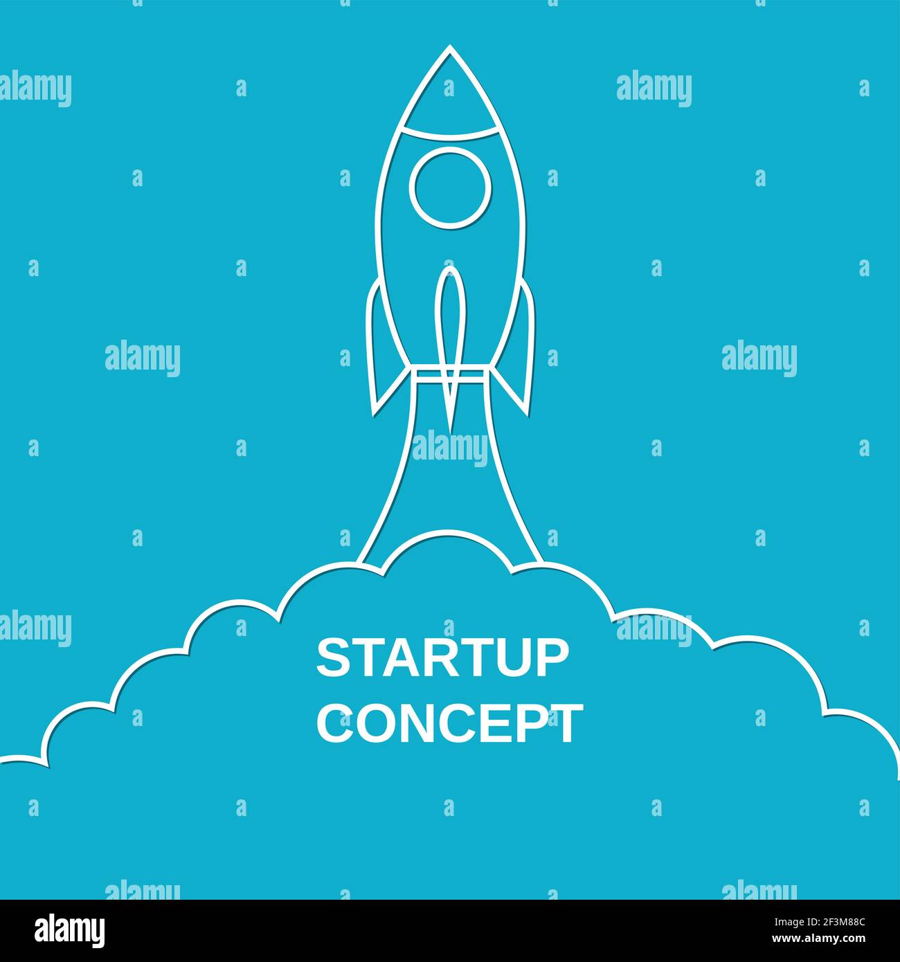 Startup icon linear logo Stock Vector Images - Alamy