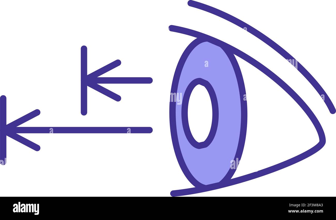 Vision distance RGB color icon Stock Vector Image & Art - Alamy