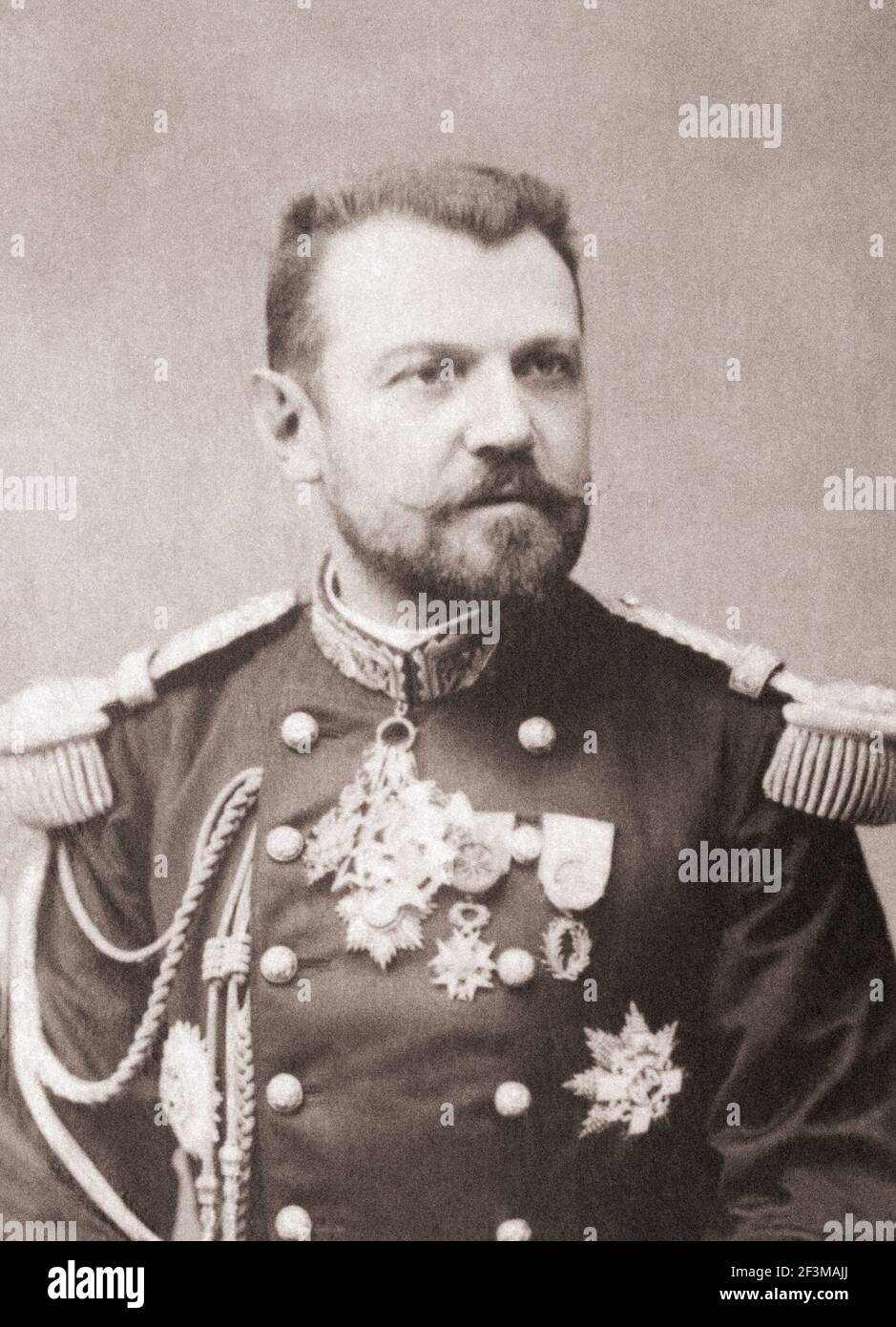 Henri Joseph Brugere (1841 - 1918) was a French divisional general. Stock Photo