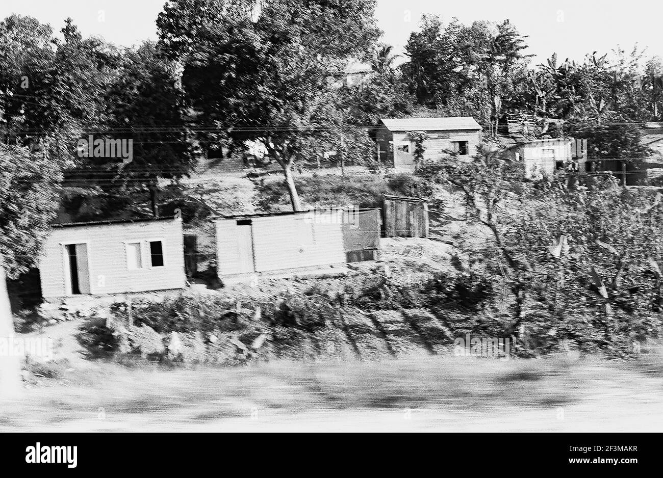 Western landscapes from car, Cuba, 1963. From the Deena Stryker photographs collection. () Stock Photo