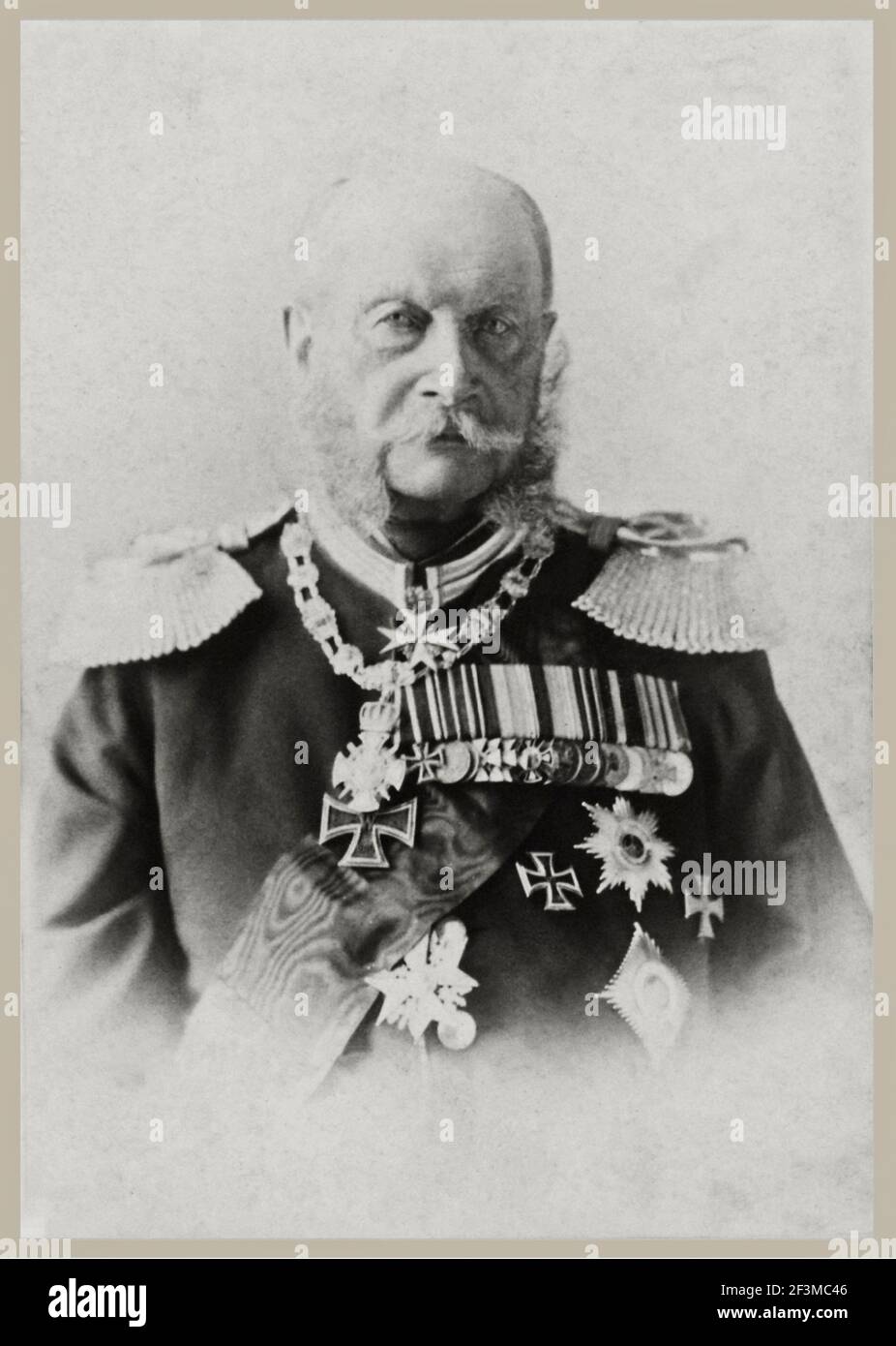 William I or Wilhelm I[ (1797 – 1888) of the House of Hohenzollern was King of Prussia from 2 January 1861 and the first German Emperor from 18 Januar Stock Photo