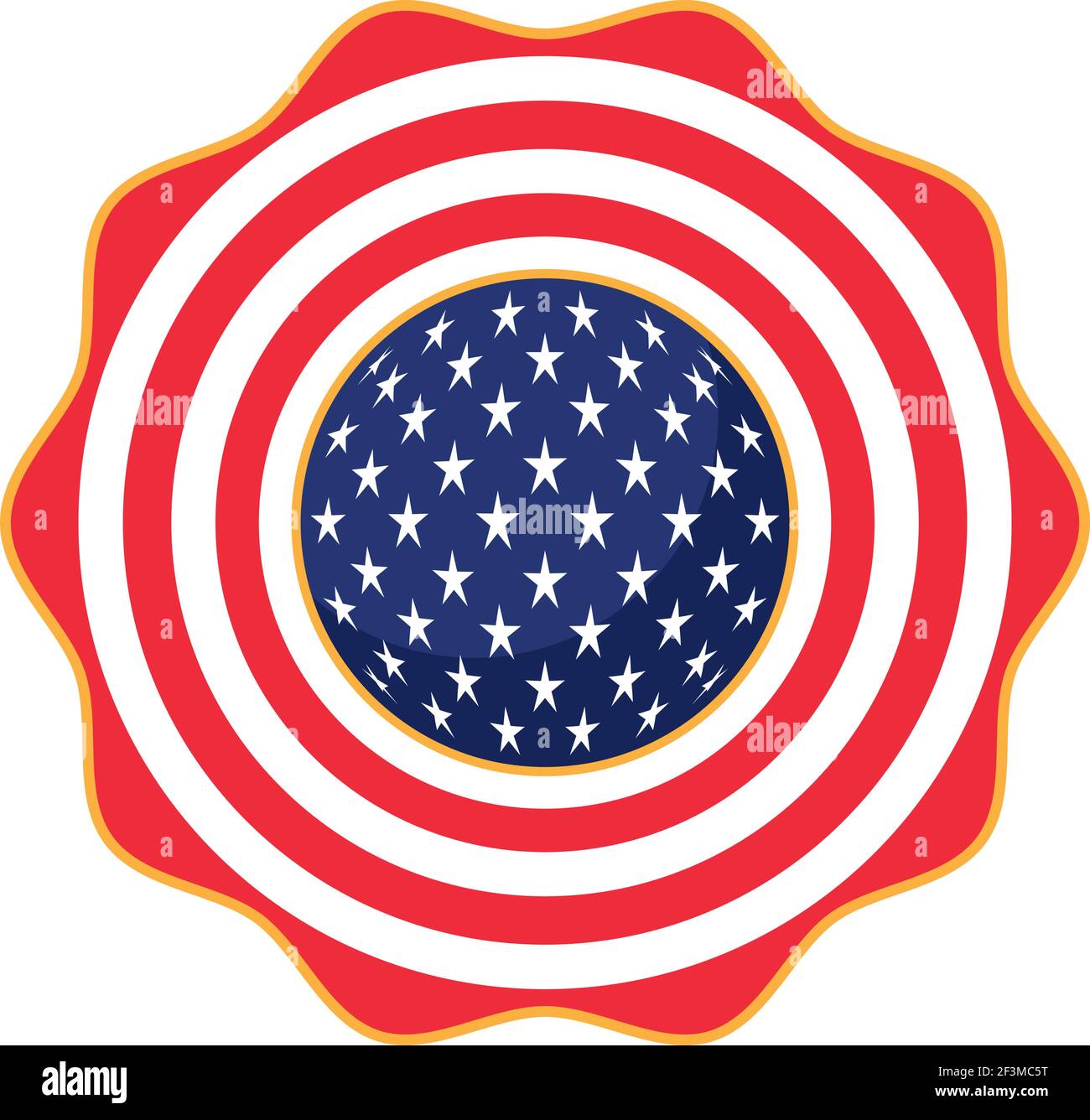 usa flag seal Stock Vector Image & Art - Alamy