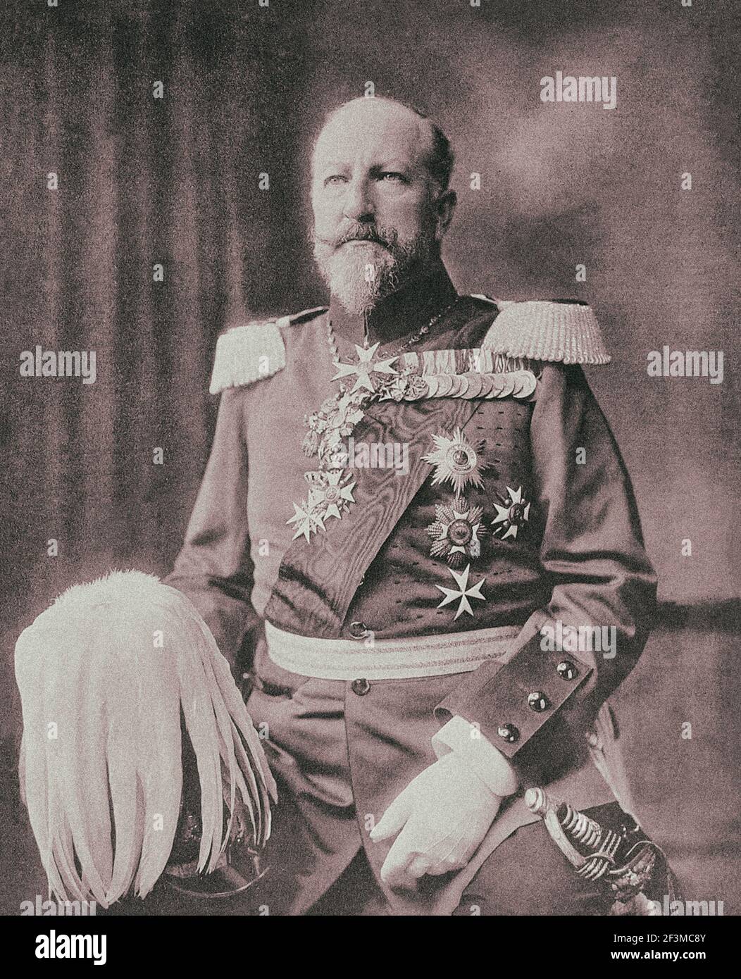 Ferdinand I of Bulgaria (1861 – 1948), born Ferdinand Maximilian Karl Leopold Maria of Saxe-Coburg and Gotha, was the second monarch of the Third Bulg Stock Photo