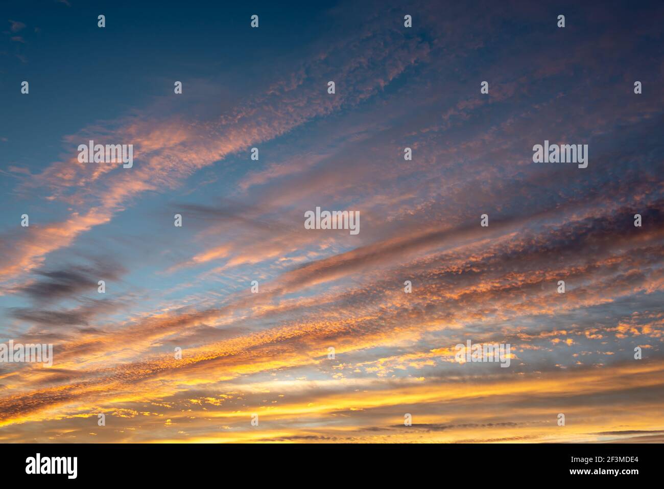 Colorful sky with clouds at sunset, nature background Stock Photo - Alamy