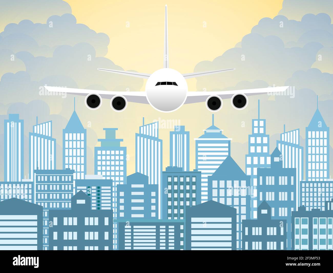 Morning city skyline Stock Vector Image & Art - Alamy
