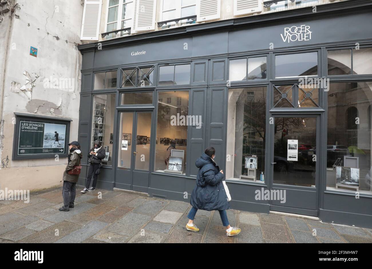 REOPENING OF THE PHOTOGRAPHIC AGENCY ROGER-VIOLLET  AND TODAY OFFERS A NEW EXHIBITION SPACE IN PARIS Stock Photo