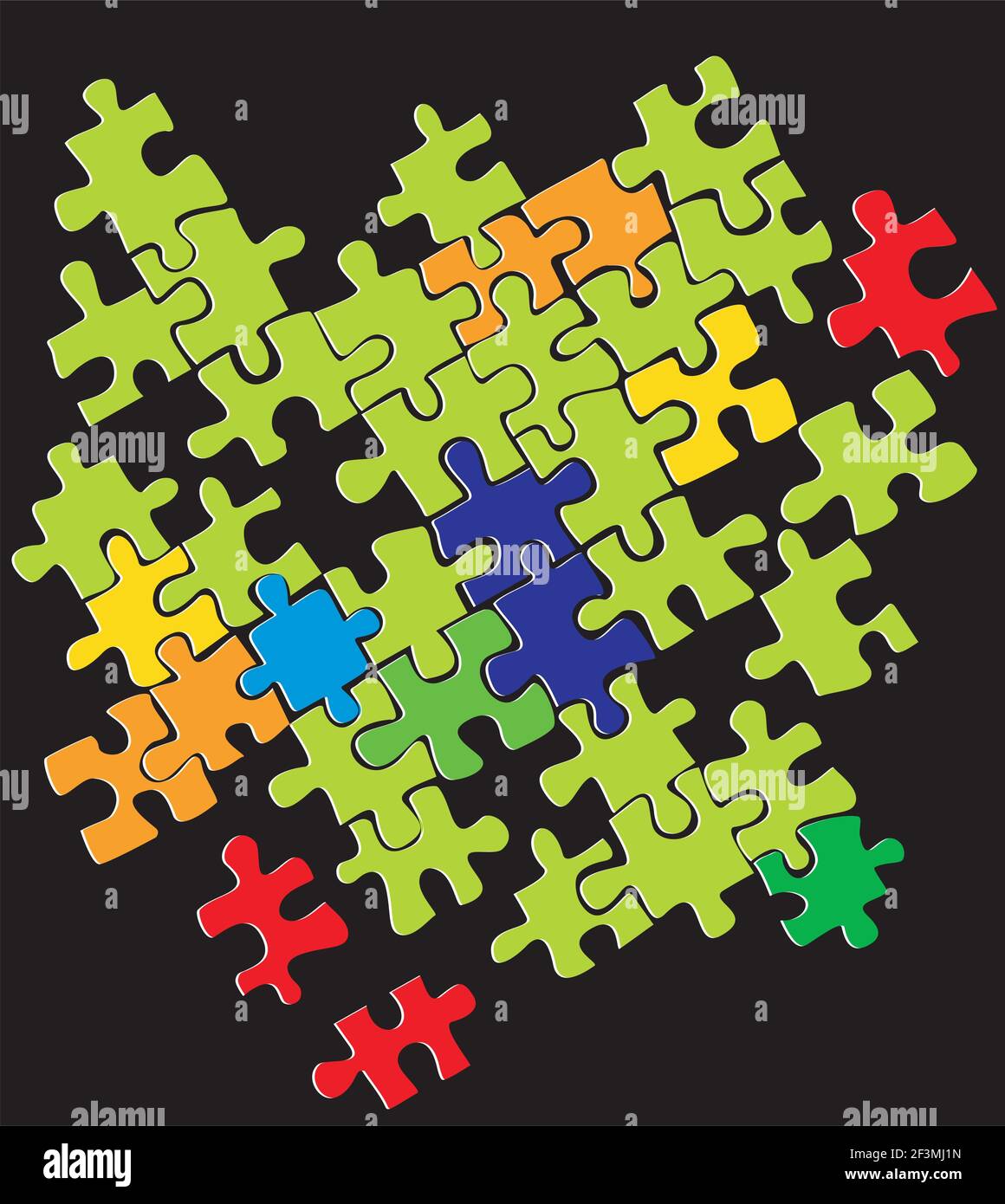 Colorful puzzle background Stock Vector Image & Art Alamy