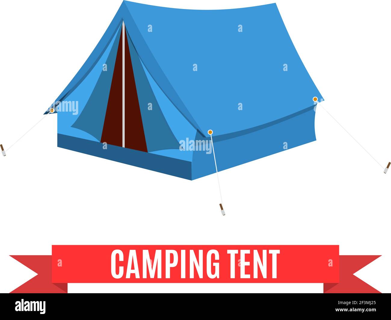 Camping tent vector icon. Stock Vector
