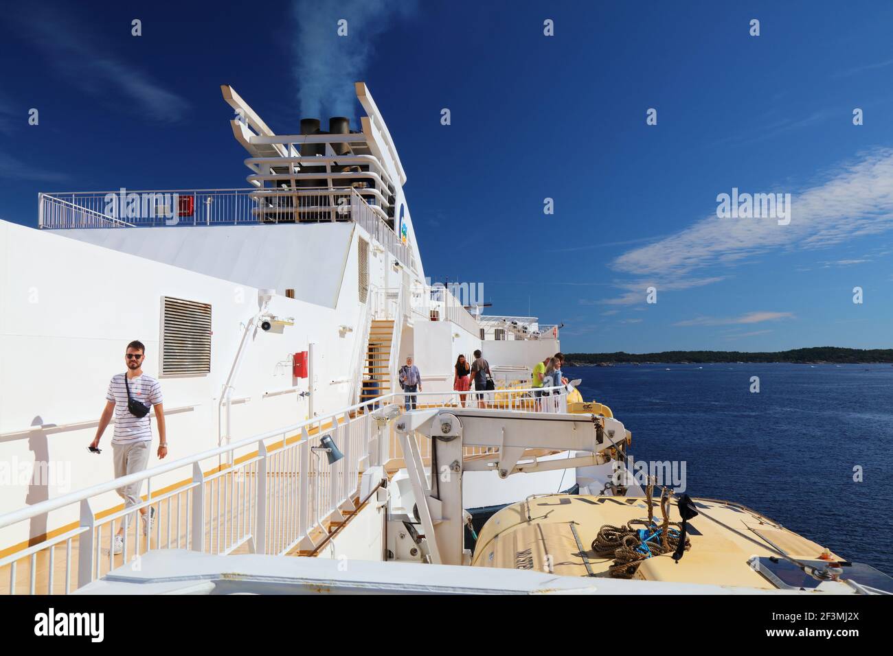 Shopping mall cruise ship MS Color Fantasy, Color Line shipping company,  Oslo, Norway, Europe, Stock Photo, Picture And Rights Managed Image. Pic.  IBR-5821912