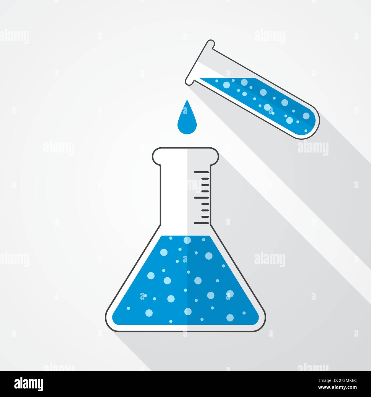 Test tube and flask Stock Vector Image & Art - Alamy