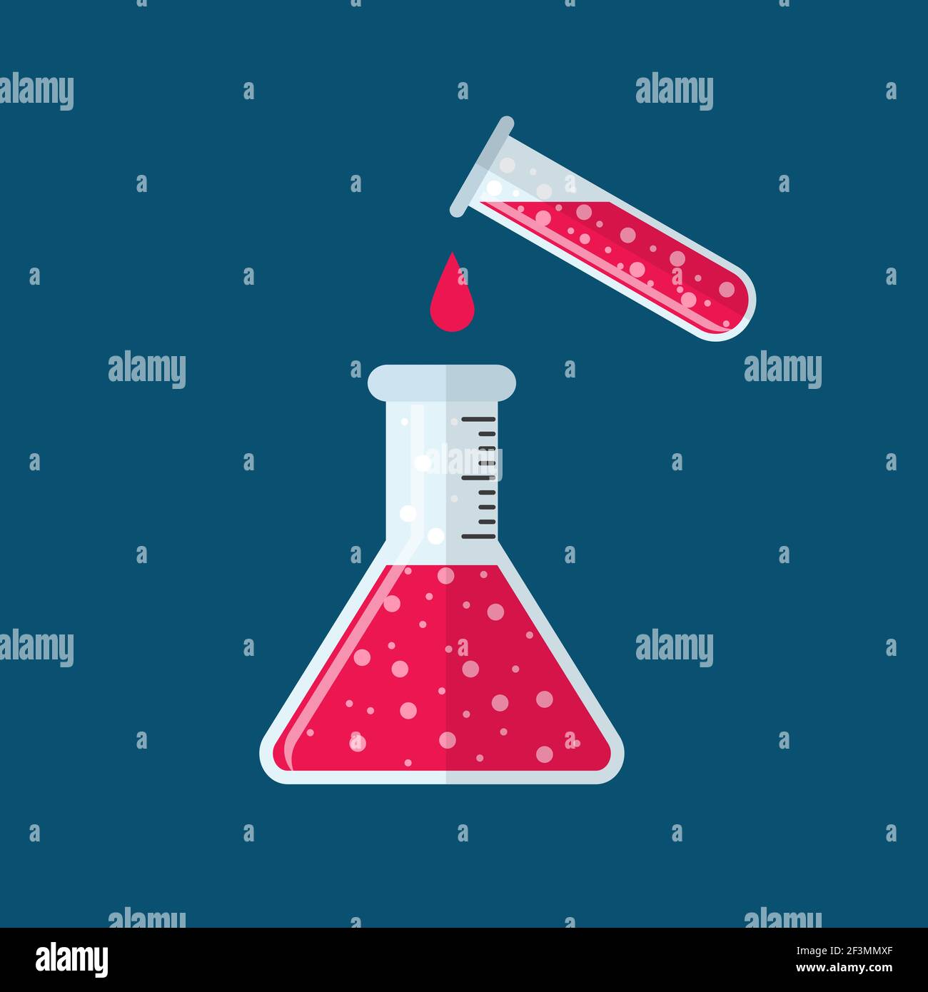 Test tube and flask Stock Vector Image & Art Alamy