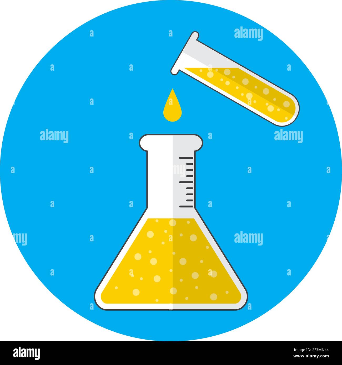 Test tube and flask Stock Vector Image & Art Alamy