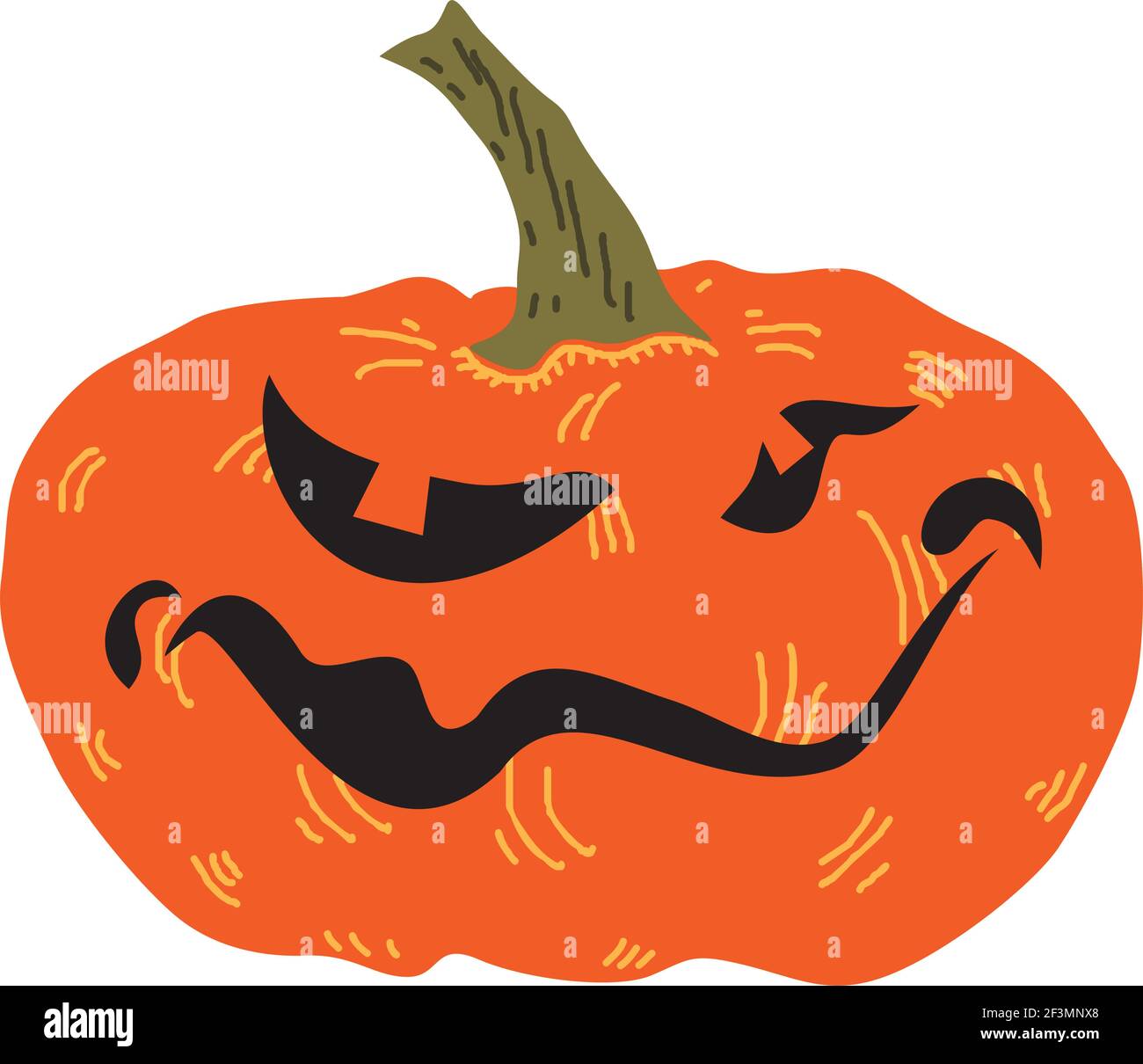 Halloween Pumpkin.Vector illustration Stock Vector Image & Art - Alamy