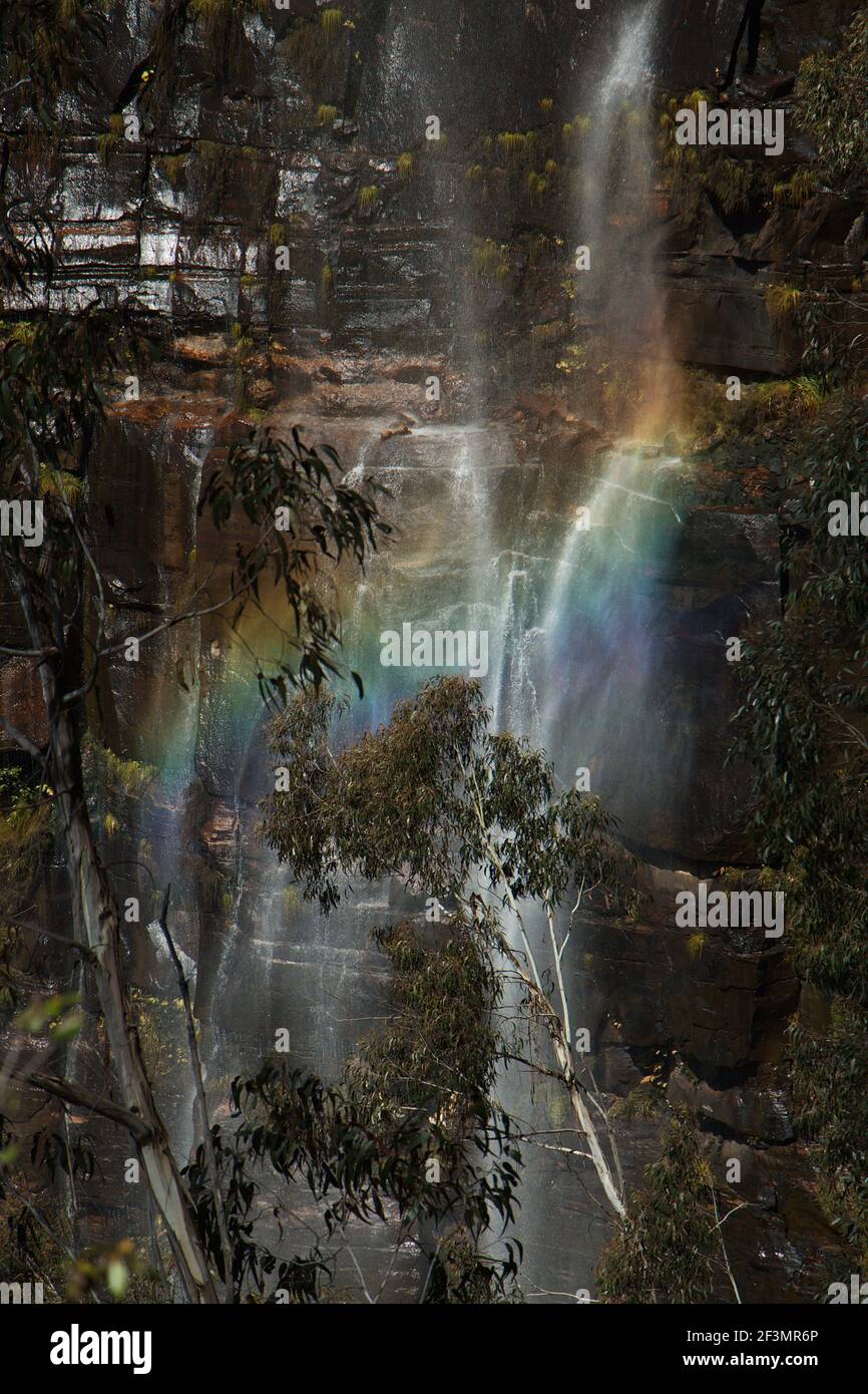 Bridal Veil Falls in Blue Mountains in Australia Stock Photo Alamy