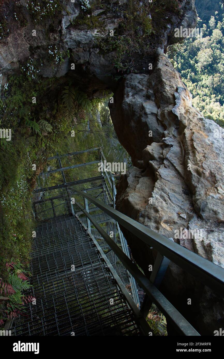 Bridal Veil Falls in Blue Mountains in Australia Stock Photo Alamy