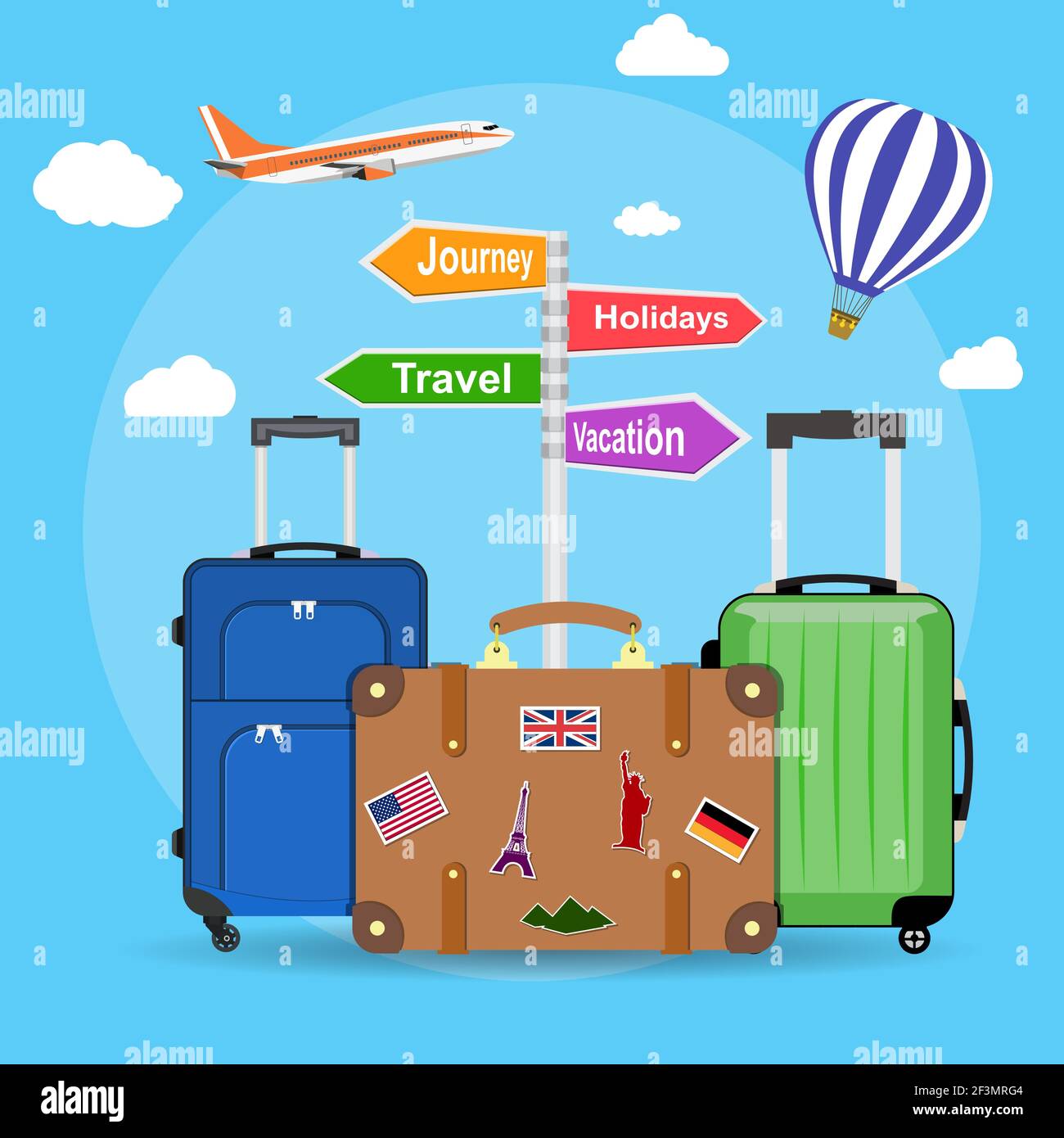 picture of travel bags Stock Vector Image & Art Alamy