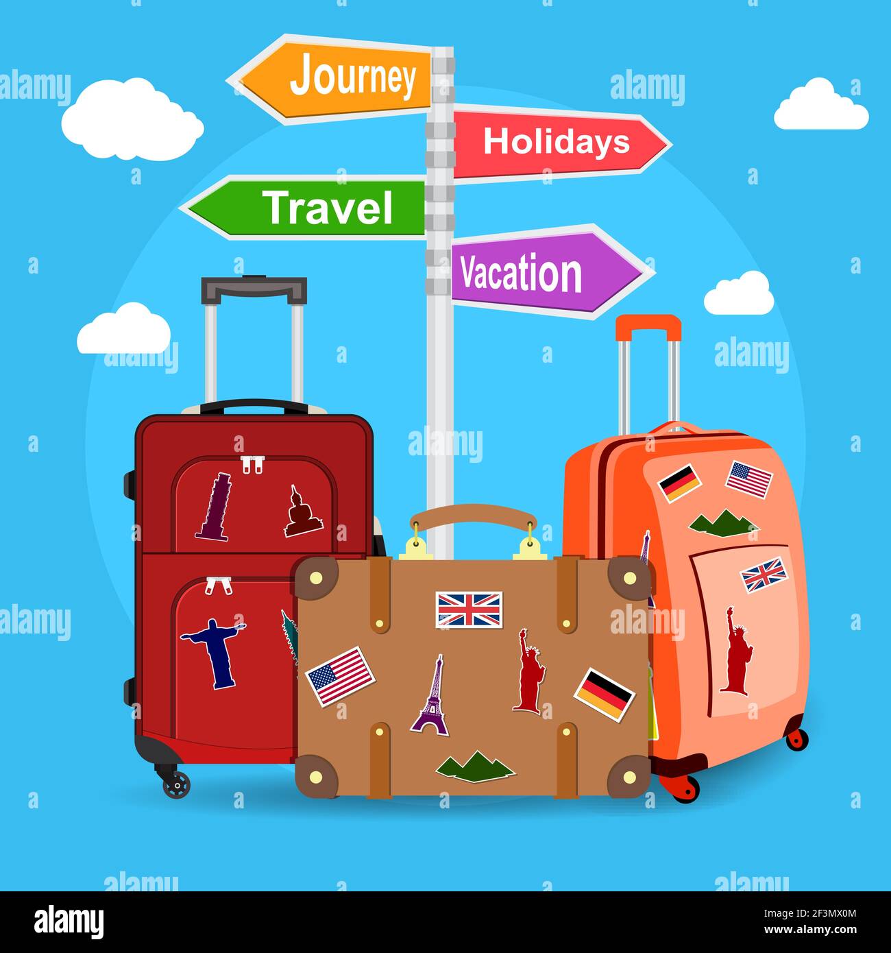 picture of travel bags Stock Vector Image & Art - Alamy