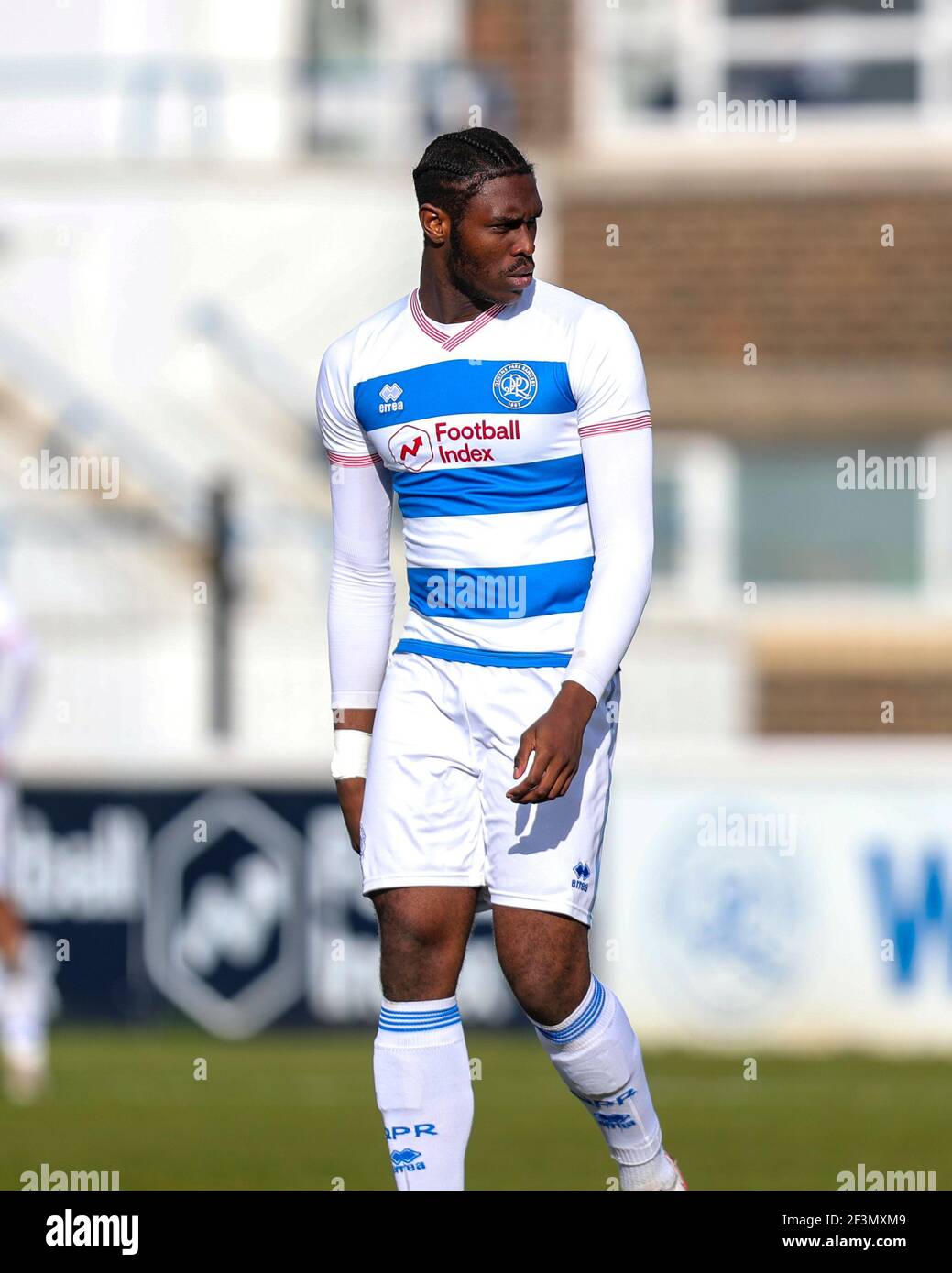 Hayes England March 16th Hamzad Kargbo Of Qpr During The Sky Bet Championship Professional Development League 2 South Match Between Queens Park Rangers And Cardiff City At Qpr Training Ground Harlington London