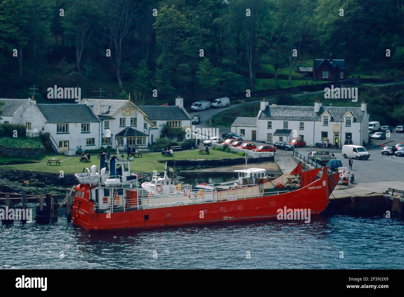 The Islay to Jura Ferry at Port asking in 1988 Stock Photo Alamy