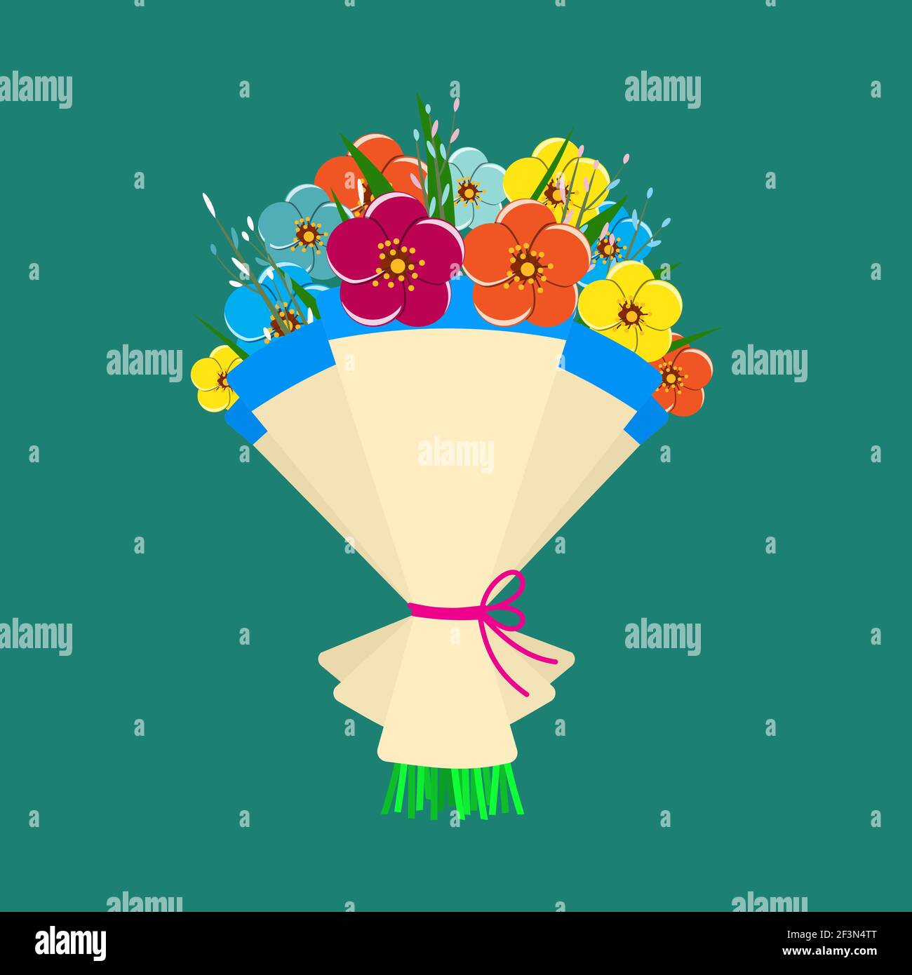 Cute bouquet of flowers Stock Vector Image & Art - Alamy