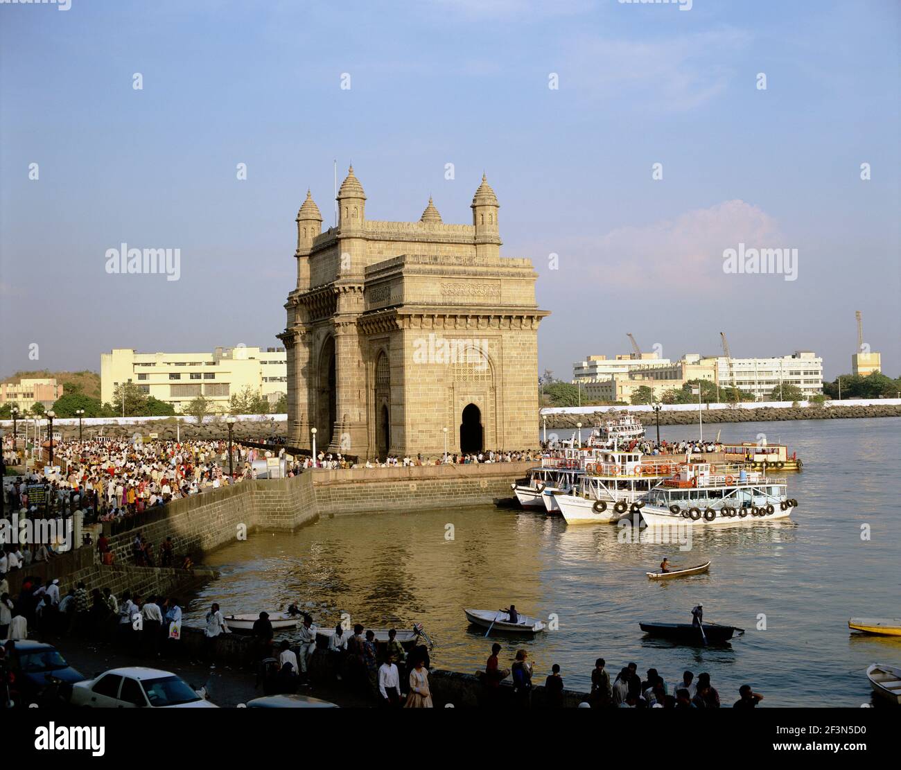 The Gateway of India, built to mark the visit of King George V to Mumbai (Bombay) in 1911, Mumbai, India | NONE | Stock Photo