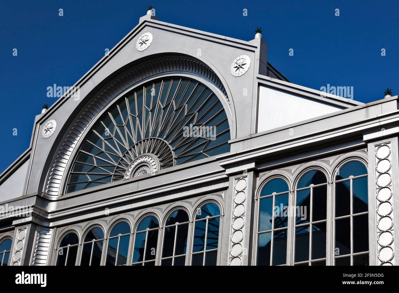 Silver facade of the Roast Restaurant at Borough Market, Stoney Street