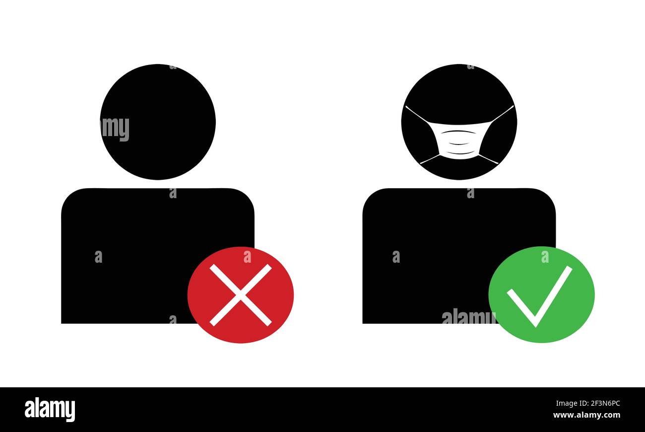 illustration of access with mask only Stock Vector Image & Art - Alamy