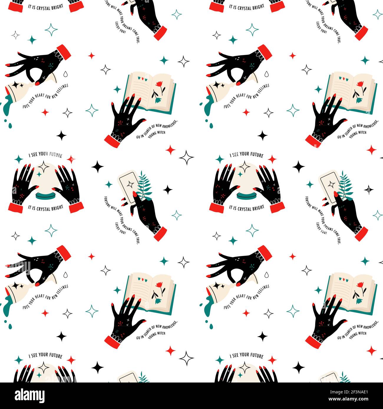 magic seamless background Stock Vector Image & Art - Alamy