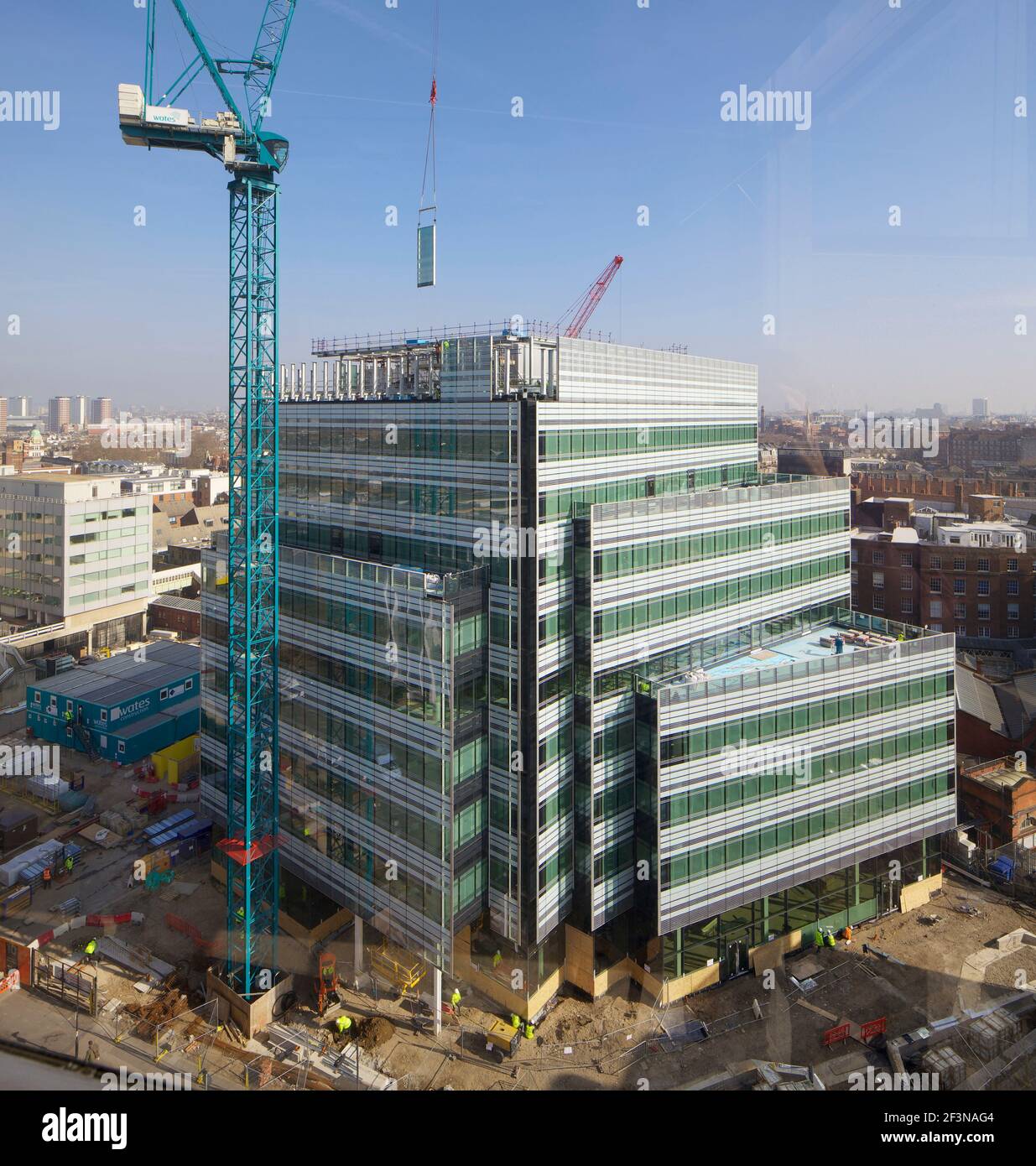 10 Hammersmith Grove W6, Hammersmith London. New office development by Wates Construction for Development Securities in Hammersmith, London Stock Photo