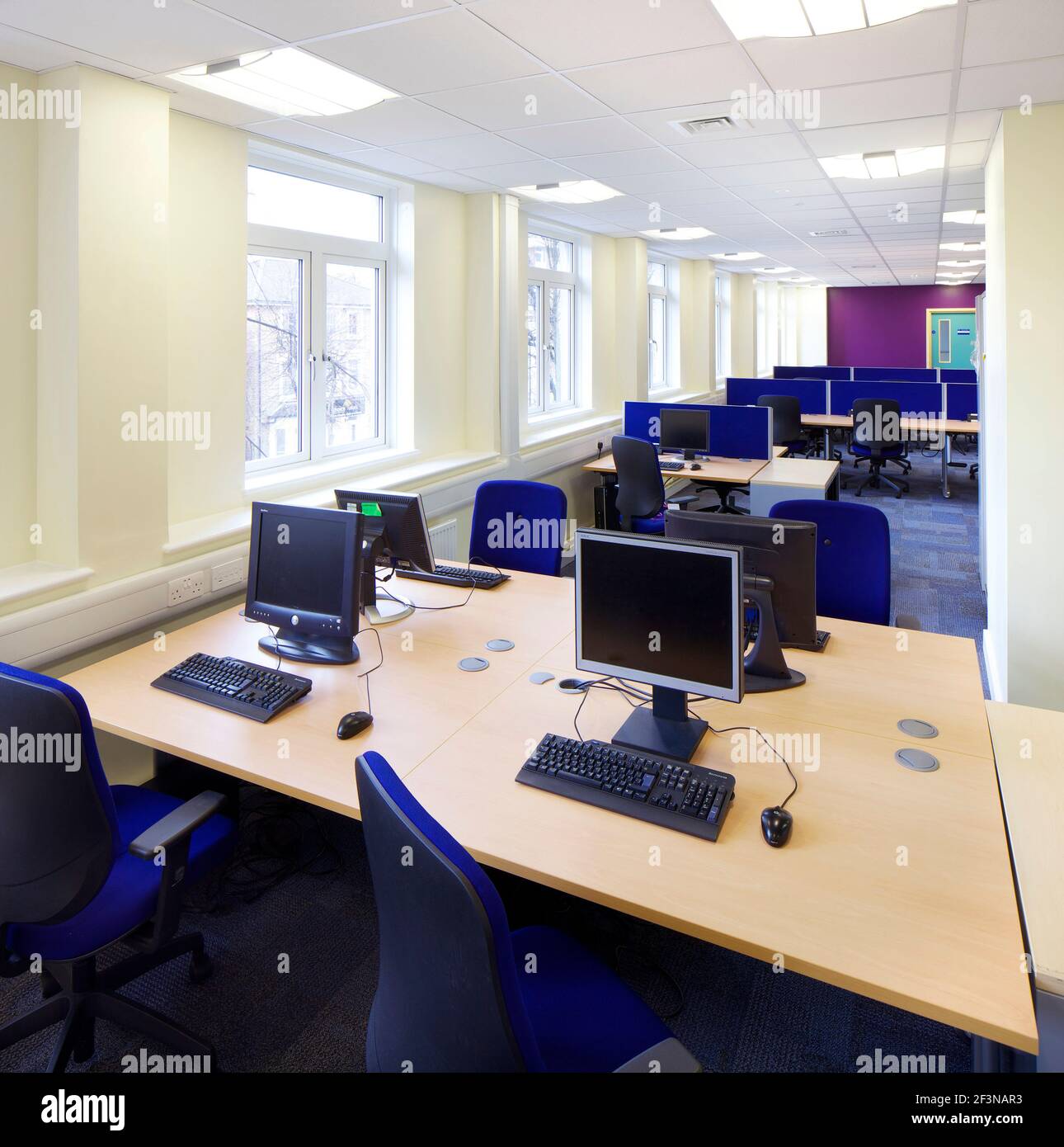 Met Police Brixton Borough Based Custody Centre, Brixton London. Wates Construction have refurbished the offices and constructed a new custody centre. Stock Photo