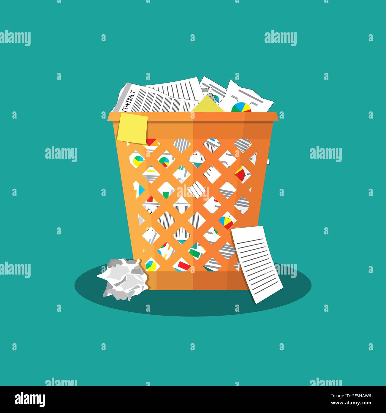 Trash Recycle Bin Garbage Stock Vector