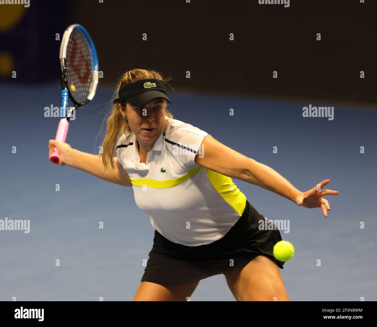 St. Petersburg, Russia. 16th Mar, 2021. Anastasia Pavlyuchenkova of Russia playing against Cagla Buyukakcay of Turkey during the St.Petersburg Ladies Trophy 2021 tennis tournament at Sibur Arena.Final score: (Anastasia Pavlyuchenkova 2 - 0 Cagla Buyukakcay) Credit: SOPA Images Limited/Alamy Live News Stock Photo