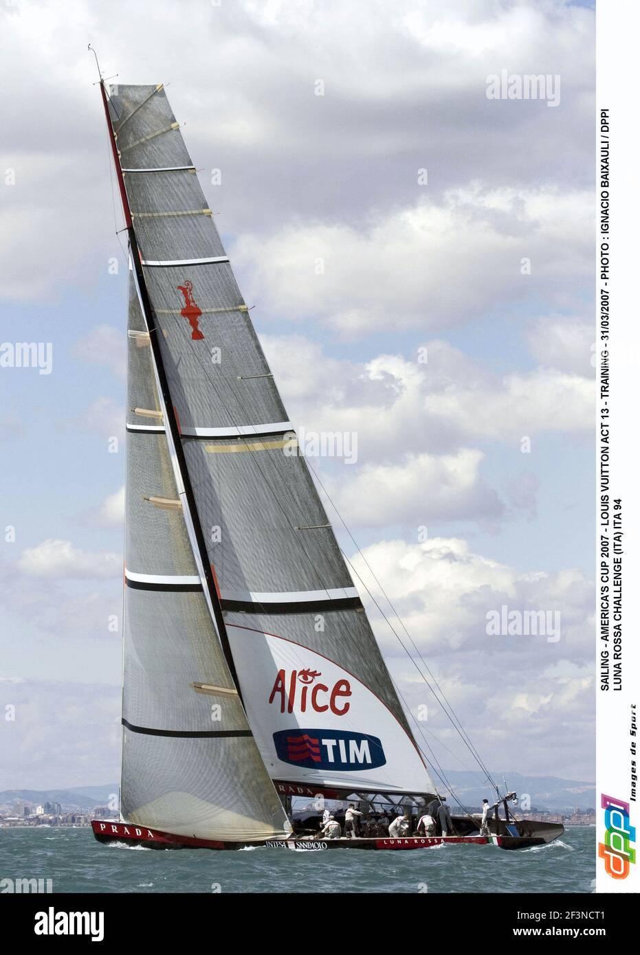Louis Vuitton Cup Challenger races for America's cup poster by