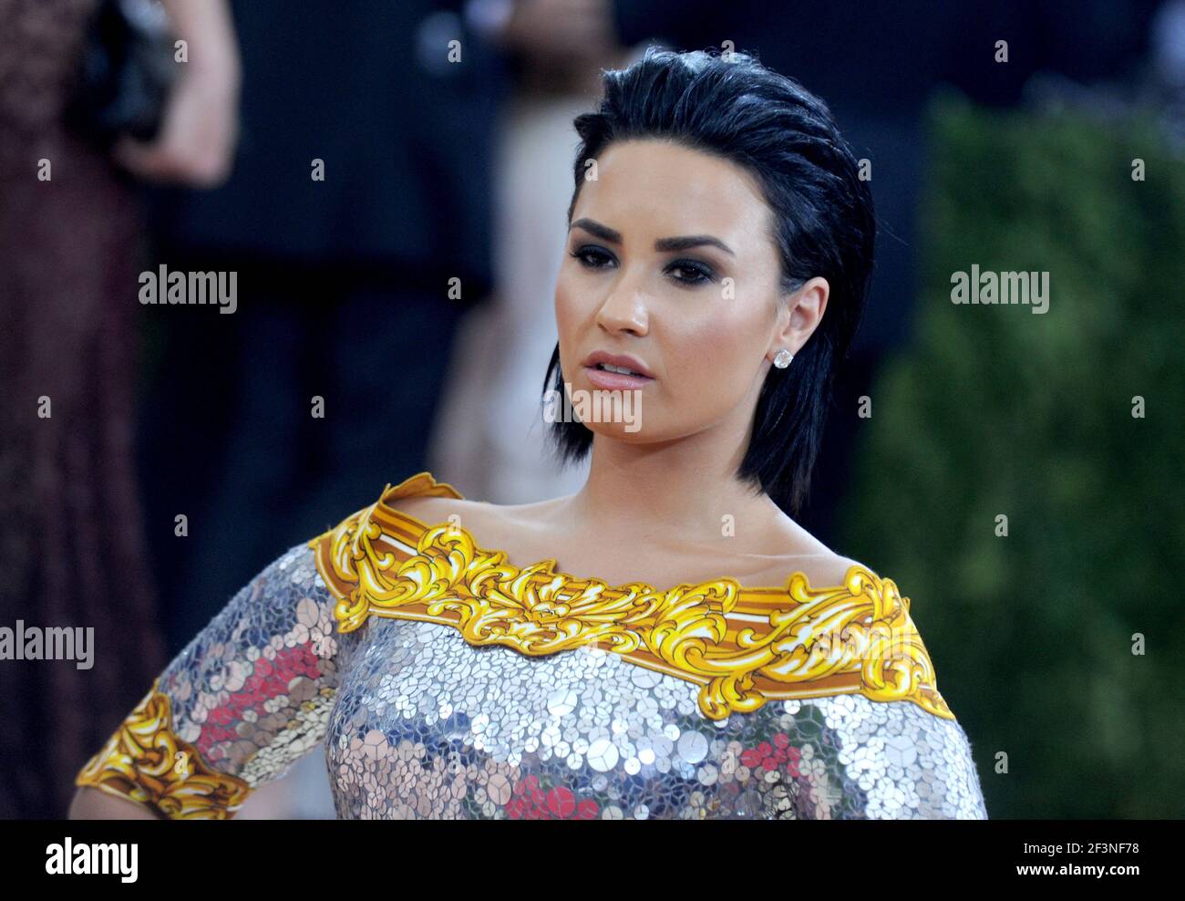 File photo dated May 2, 2016 of Demi Lovato attending the Manus x Machina: Fashion in an Age of Technology Costume Institute Benefit Gala at Metropolitan Museum of Art in New York City, NY, USA. - Demi Lovato says she was raped when she was just 15 and working for the Disney Channel in the late 2000s. Photo by Dennis Van Tine/ABACAPRESS.COM Stock Photo