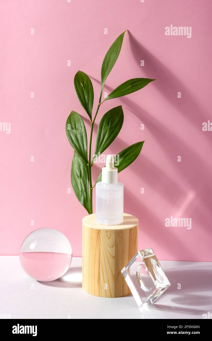 Product package serum woman hi-res stock photography and images - Alamy