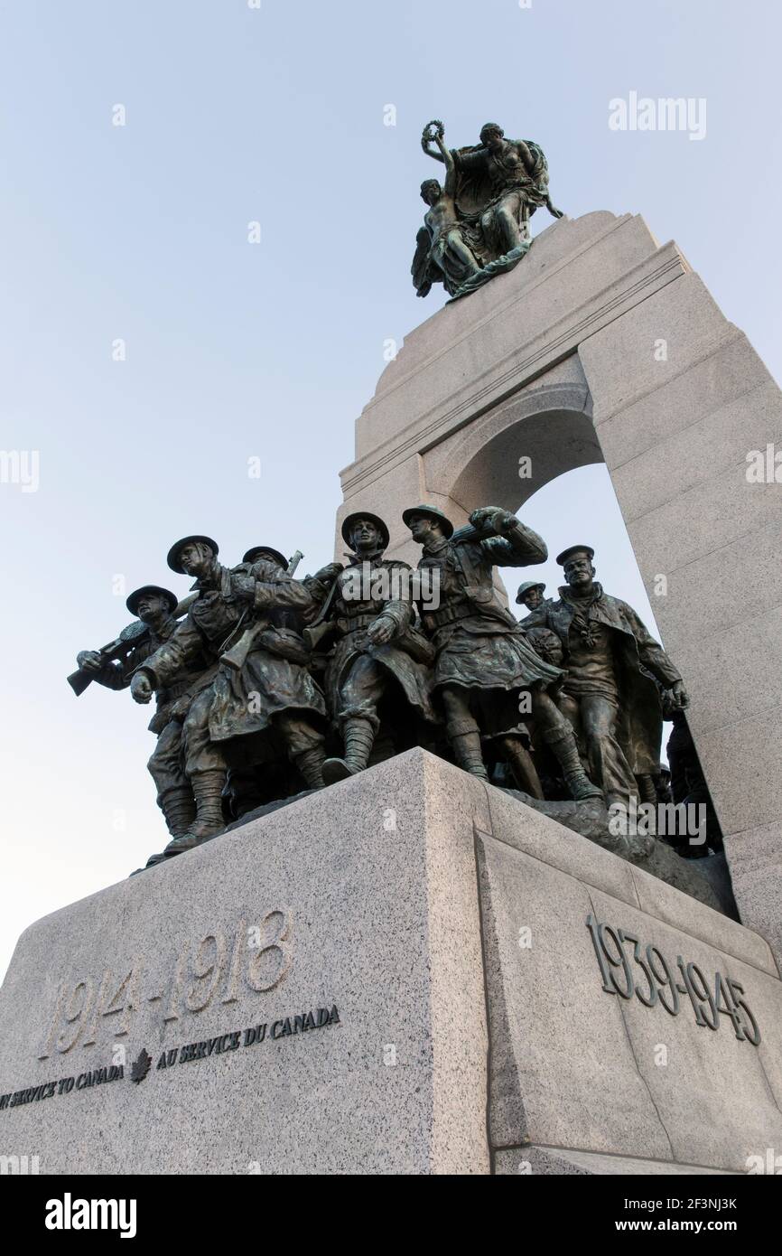 Canada,Ontario,Ottawa,National War Memorial,designed by Vernon March Stock Photo