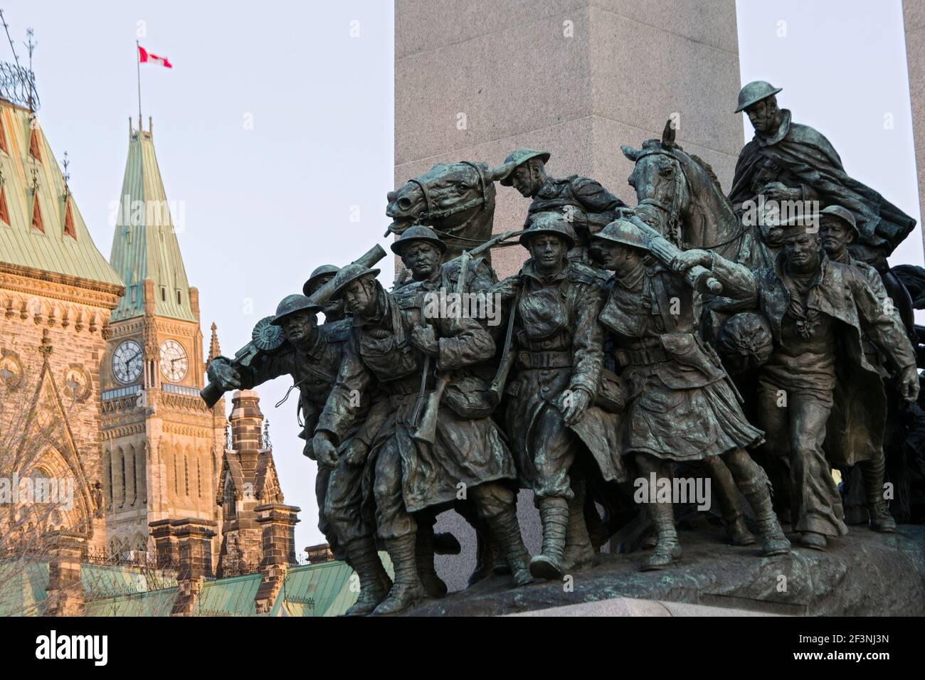 Canada,Ontario,Ottawa,National War Memorial,designed by Vernon March Stock Photo