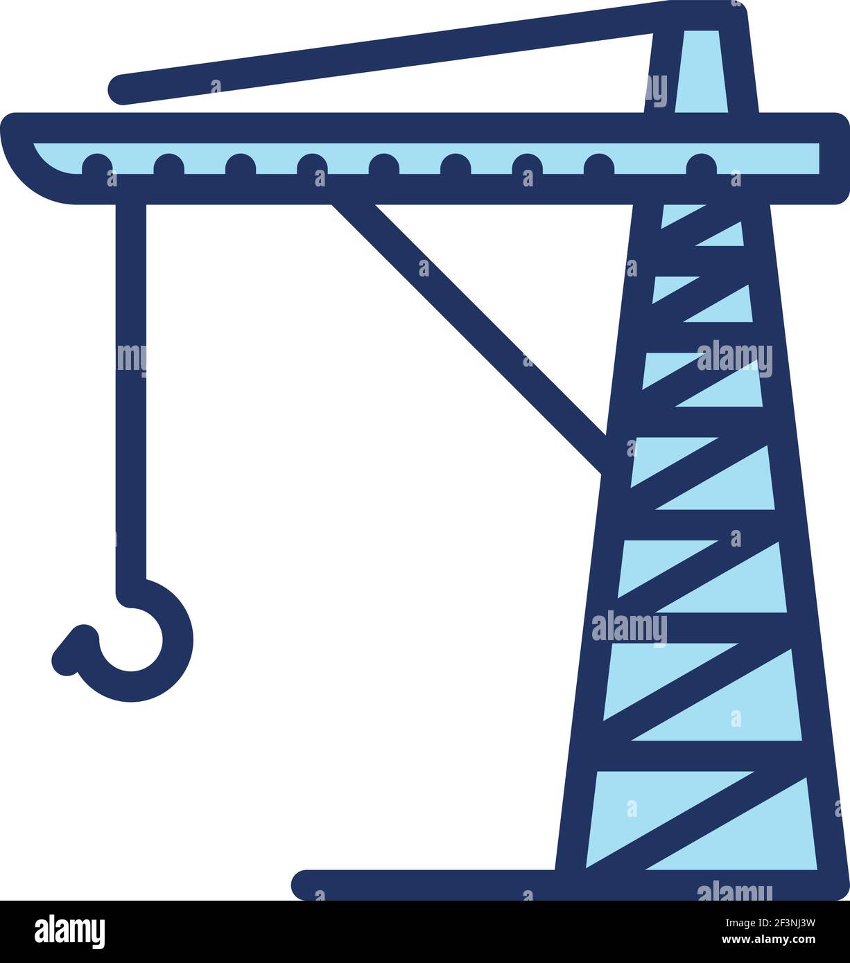 Port crane icon. Outline Port crane vector icon for web design isolated ...