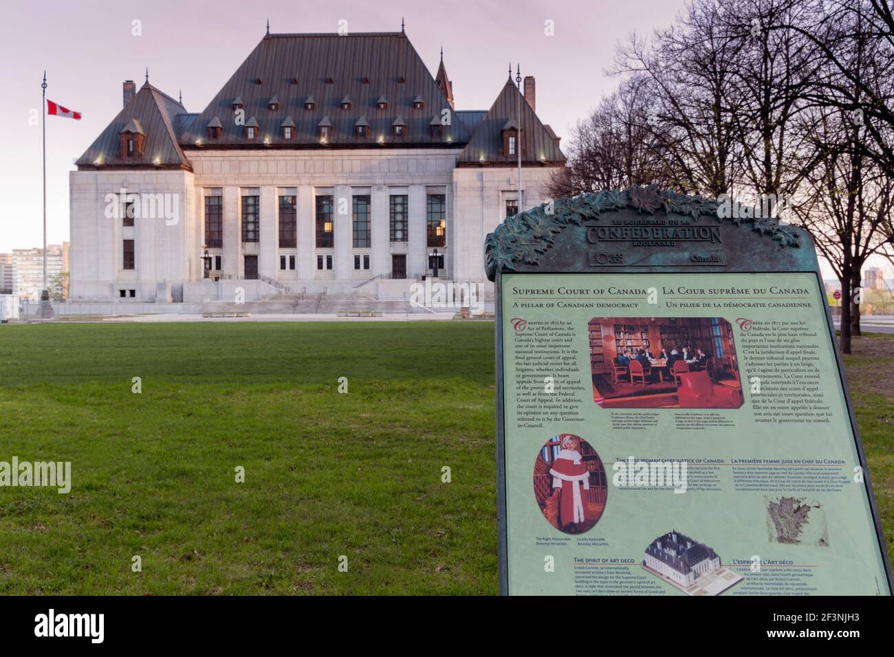 Canada Ontario Ottawa Supreme Court of Canada building Stock