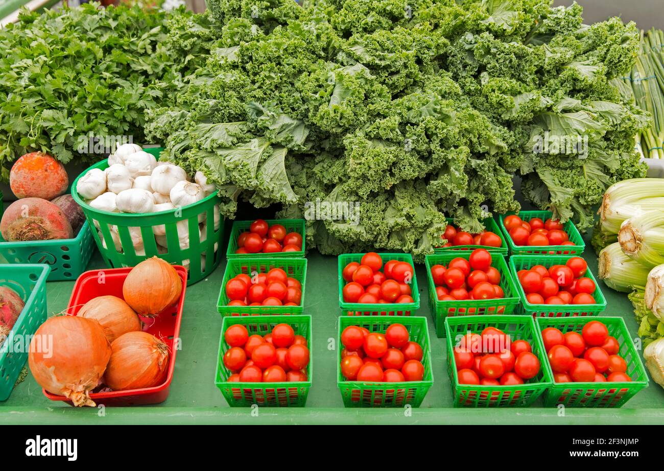 Canada,Ontario,Ottawa, produce for sale at the Byward Market Stock Photo
