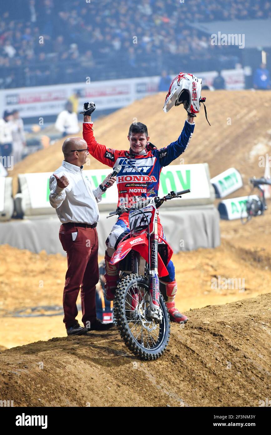 Thomas Do, French pilot on Honda of Mc Chateauneuf Les Martigues Club  during the Paris Supercross 2017, Day 1, on November 18, 2017 at the U  Arena in Nanterre near Paris, France -