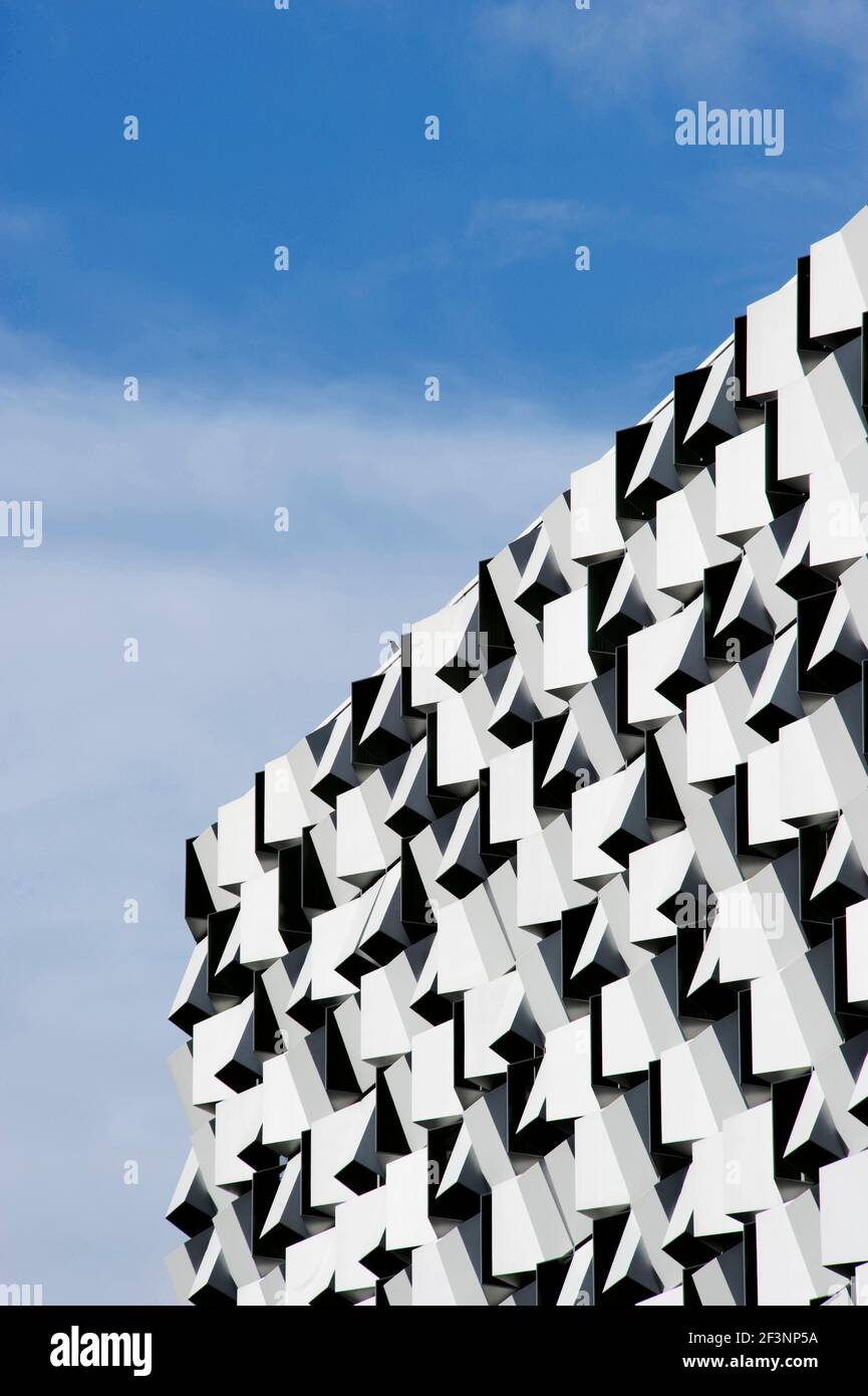 CHARLES STREET CAR PARK, Sheffield, South Yorkshire. Detail view of 'The Cheese Grater' Stock